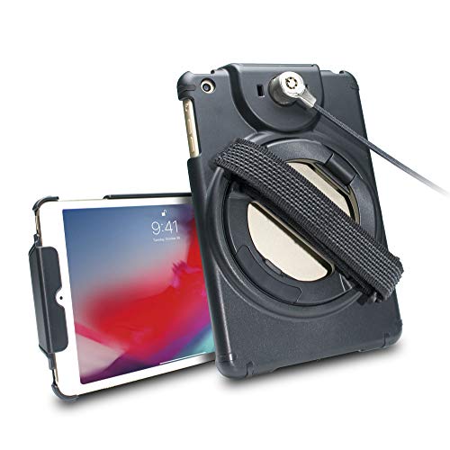 CTA Digital Anti-Theft Case with Built-in Grip Stand for New iPad mini (2019), Gen.1-5 (PAD-ACGM)