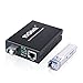 ipolex A Pair of Bidi Gigabit Single-Mode LC Fiber to Ethernet Media Converter, with BiDi SFP LX Module, 1310nm/1550nm, SMF, up to 20-KM, 1.25G Fiber Media Converter,1000Base-LX to 10/100/1000Base-TX