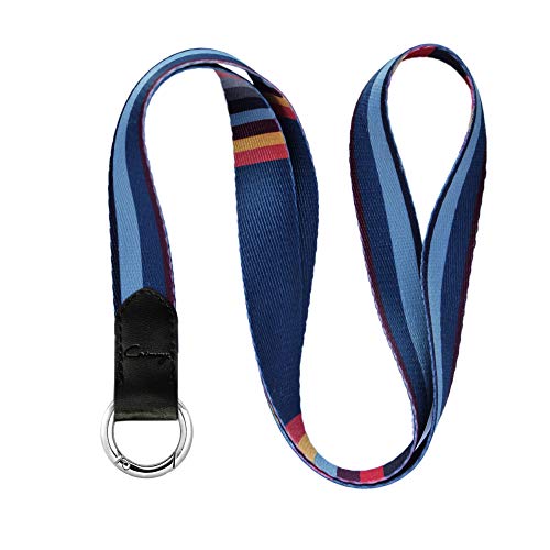 Crimmy Keychain Lanyard for Men Women, Badge Holder with Buckle, Double Sided Neck Strap Band Lanyards for Keys, ID, USB, Flash Drive (LKL001)