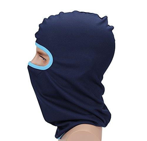 GANWAY Outdoor Sunscreen Cap Protective Head Tactics CS Hat Balaclava Ski Motorcycle Face Mask (blue)