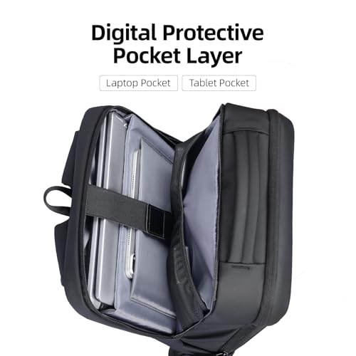 MARK RYDEN Waterproof Laptop Backpack Business Backpack for Men 15.6 Inch Travel Backpack with USB-C Charging Port
