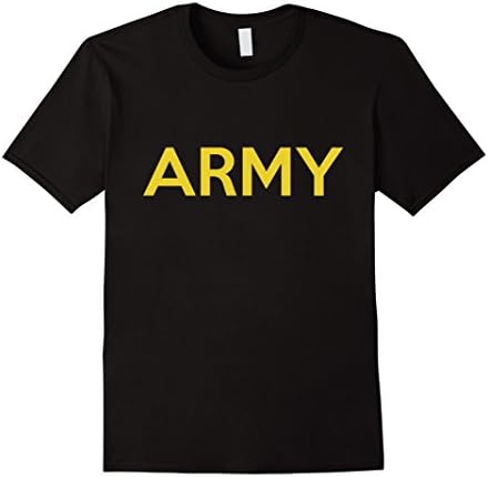 Men's APFU -  Army Physical Fitness Uniform Shirt Large Black
