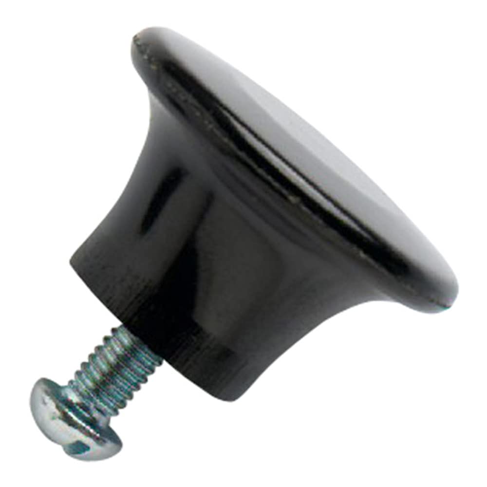 Merriway BH02270 (2 Pcs) Kettle/ Saucepan Lid Knob With Stainless Steel Bolt, 32 mm Black - Pack of 2 Pieces