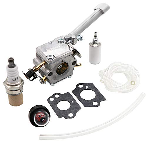 KIPA Carburetor 308054079 for Ryobi RY08420 RY08420A Backpack Blower BP42 530069247, with Mounting gaskets Fuel Filter New Spark Plug Fuel Lines Prime Bulb, Durable Fuel Carburetor mantience kit