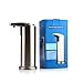 GBB Automatic Touchless Countertop Liquid Soap Dispenser with IR Sensor-Fingerprint Resistant Brushed Stainless Steel-Waterproof Base for Kitchen Bathroom Sanitizer Shampoo Lotion