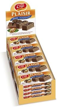 Gastone Lago Plaisir Wafers 1.34 oz (Pack of 25) - Dark Chocolate