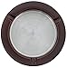 Juvale Wooden Cigarette Ashtray - Round Wood Ashtrays with 3 Slots for Indoor Outdoor Use - Tabletop Cigarette Ash Holder Ideal for Office Bar Decoration - Reddish Brown Finish, 4 Inches in Diameter