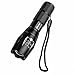 Prosvet A100 CREE XML T6 LED 1200 Lumens Portable Zoomable Tactical Flashlight - Rechargeable 18650 Batteries and Dual Charger Included - Water Resistant Flashlight Torch