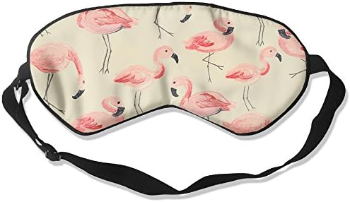 LaiER Flamingo Party Pattern Lightweight Goggles Blinders Silk Eye Sleeping Mask Soft Cover Eye Shade Plane Blindfold