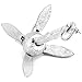 Crown Sporting Goods Galvanized Folding Grapnel Boat Anchors - Choose The Best Weight for Your Watercraft, Up to 17.5 lbs (1.5)
