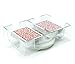 Brybelly 2 Deck Rotating-Revolving Playing Card Tray - Transparent Plastic Dual Deck Holder by