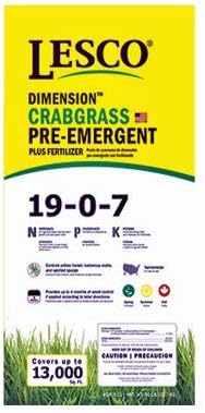 Lesco Professional, 50 LB, 13,000 SQFT Coverage, 19-0-7, Crabgrass Preventer Turf Fertilizer