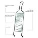 Rosle 95021 Stainless Steel Wire Handle Hand Held Medium Grater 16.5 Inch
