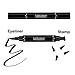 Eyeliner Stamp –2 Pens Double-sided Winged Eyeliner Pencil, Waterproof Smudgeproof Long Lasting Liquid Eyeliner Pencil, Vamp Style Wing, No Dipping Required(10mm Classic Black)