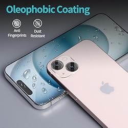 Pehael [2+2 Pack] iPhone 15 Privacy Screen