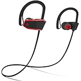 Sbode Bluetooth Headphones, Siri Activated Wireless Sports Earphones w/ Mic IPX7 Waterproof HD Stereo Sweatproof Earbuds for Gym Running Workout 8 Hour Battery Noise Cancelling Headsets