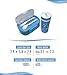 Bento Lunch Box Set for Kids & Adults with Insulated Lunch Bag and Water Bottle - Leakproof, BPA Free, Reusable Food Storage Containers Set | Microwave, Dishwasher and Freezer Safe. (Blue)