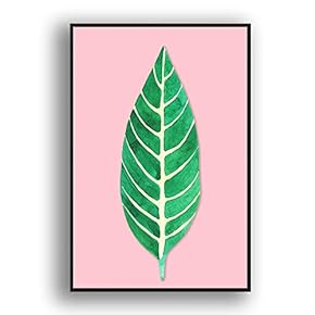 Framed Canvas Wall Art for Living Room, Bedroom Leaves Canvas Prints for Modern Home Decoration Ready to Hang - 16"x24" inches