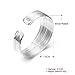 KACON Sterling Silver Bangle Bracelet, Fashion Simple Open Bangles Cuff bracelets for Women