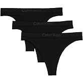 Calvin Klein Women's Bonded Flex Seamless 3-pack Mid Rise Thong