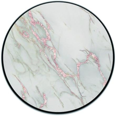 Premium Pop Girp Socket and Expanding Stand Prevent Phones form Dropping for Smartphones and Tablets and More (Marble Rose Gold Blush Pink Metallic)