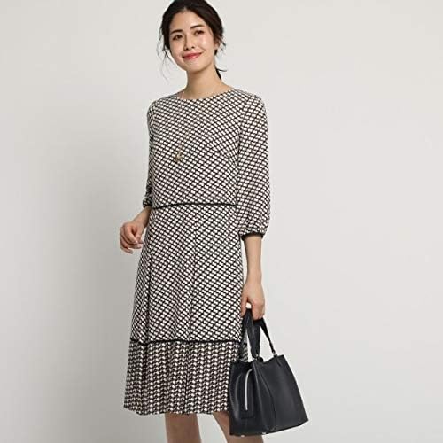 Amazon リフレクト Web限定カラーあり ジオメプリントワンピース ネイビー 193 13 Ll ワンピース チュニック 通販