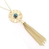 KISSPAT Women's Long Necklaces Gold Chain Tassel Pendant Fashion Jewelry for Girls Valentine's Day