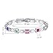 Mondaynoon Austrian Luxury Crystal Tennis Bracelet for Women, 7.67