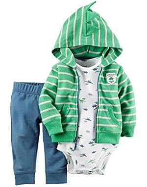 Carter's Baby Boys 3-Piece Dino Hoodie Set