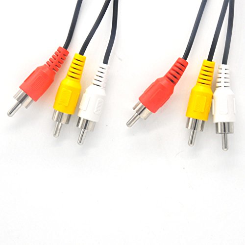 image for Padarsey RCA 10FT Audio/Video composite cable DVD/VCR/SAT yellow/white