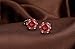 Ear Stud JETO Stainless Steel Ear Stud Piercing Studs Earrings For Women/Men Ear studs Round Cubic Zirconia Inlaid