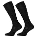 Graduated Compression Socks in Organic Cotton (Black 1-pack, US Women 8-10 // US Men 6.5-8.5)