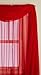 Editex Home Textiles Monique Sheer Window Scarf, 55 by 216-Inch, Red