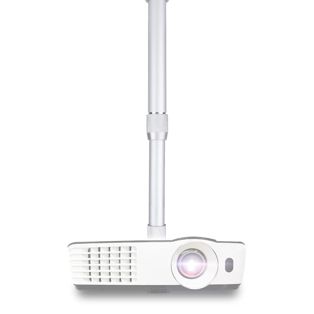 Bindpo Projector Wall Ceiling Mount, Aluminum Alloy Adjustable Projector Hanging Bracket for 3kg, Indoor/Outdoor Use, Projector Camera Mount