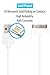 HomeSpot 30-pin Short Charger Cable [MFi Certified] for iPhone 4, iPhone 4S, iPad 1/2/3, iPod Touch, iPod Nano (White, 8 inches 20 cm, 1-Pack)