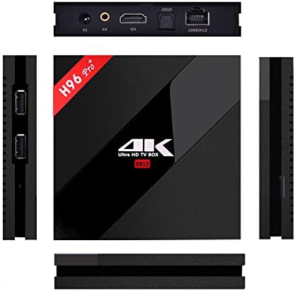 TwinPa H96 Pro+ Android TV Box Amlogic S912 Quad Core 7.1 OS Streaming TV Box 3GB/32GB WIFI 5GHz KDplayer 17.1 Best Buy Movie Box