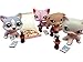 happyblockbuilder LPS Accessories Food Pizza Party Littlest Pet Shop 17 pc. Lot Set: 4 Phones, 4 Cokes, 8 Pizza Slices, 1 Pizza Box; PET NOT Included