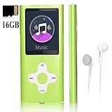 Mp3 Player,Music Player with a 16 GB Memory Card Portable Digital Music Player/Video/Voice Record/FM Radio/E-Book Reader/Photo Viewer/1.8 LCD