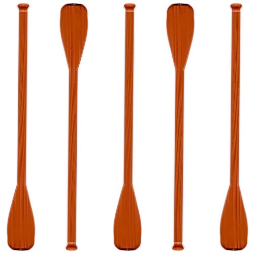 Royer 6 Inch Light Brown Canoe Paddle Swizzle Sticks, Set of 24 - Made In USA - Thumbnail 7