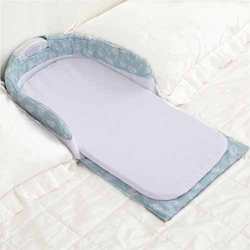 Aik@ Portable Foldable Cribs Co-sleeping,Cotton Travel bed Hypoallergenic Breathable Soft Suitable For 0-1 year Baby-A