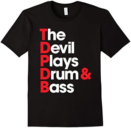 Men's The Devil Plays Drum &amp; Bass T-Shirts 2XL Black