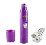 Hertzko Electric Pet Nail Grinder Gentle, Painless Paws Grooming, Trimming, Shaping, and Smoothing for Dogs, Cats, Small Animals - Portable & Rechargeable, Includes USB Wire