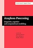 Anaphora Processing, , 9027247773