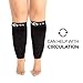Zeta Sleeve XXL Wide Plus Size Calf Compression, Soothing Comfy Gradient Support, Prevents Swelling, Pain, Edema, DVT, Large Cuffs, Stretch to 26 Inches, Unisex, for Nurses, Seniors, Flights