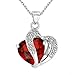 Necklace for Women, Perman Fashion Heart Pendant Crystal Rhinestone Silver Chain Necklace
