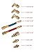 Sunsbell Car AC Air Conditioner Refrigeration Adapter Hose Auto R134A R12 Converting Fitting Adapters Set