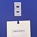 HomeAmore Clear Professional Quality Vertical Blind Repair Tabs. Strong Clear Vane Savers Repair Broken Holes in PVC Plastic Vertical Blinds, Textures, C and S Curve Vanes.(7 Pack)