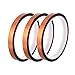 Qi Mei 3 Rolls Polyimide Adhesive Tape High Temperature Heat Resistant Tape Sublimation Tape 10mm X 31yd Tape