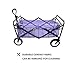 WHITSUNDAY Collapsible Folding Garden Outdoor Park Utility Wagon Picnic Camping Cart with Replaceable Cover (Compact Size 5
