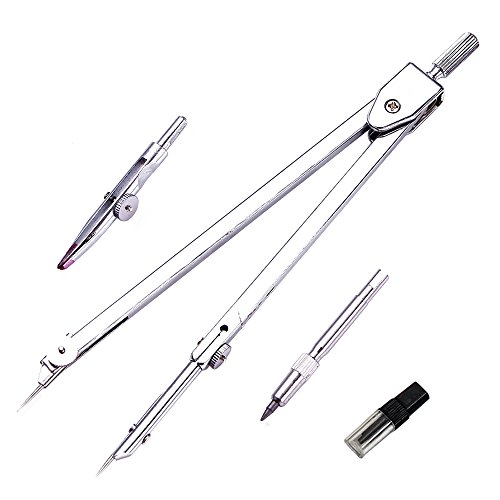 Geometry Compass Set, 4 Pieces Drafting Drawing Compass Tools